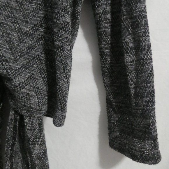 GEORGE | medium | Chevron Salt and Pepper Tie Waist Cardigan | GUC - Picture 14 of 16